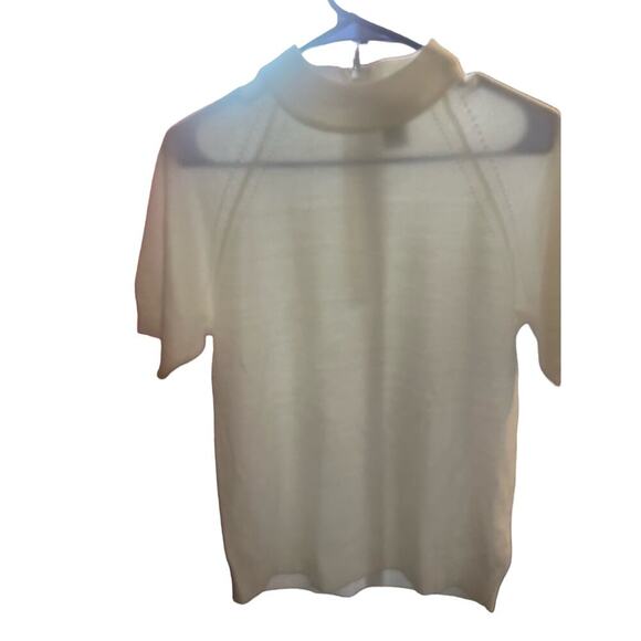 Designers Originals Luxelon Short Sleeve Sweater Small - Picture 1 of 3